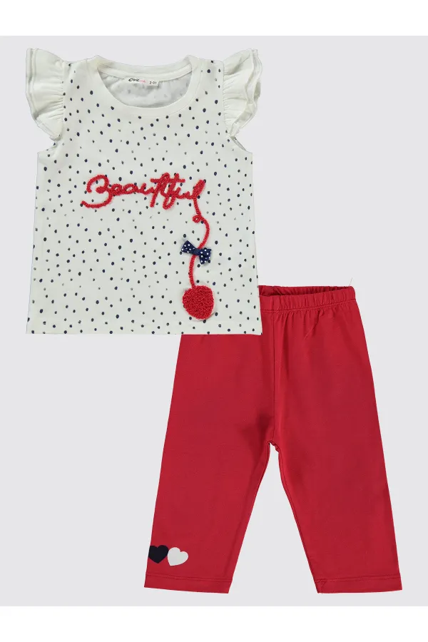 Ensemble rouge pour filles de 2 à 5 ans - Emballage