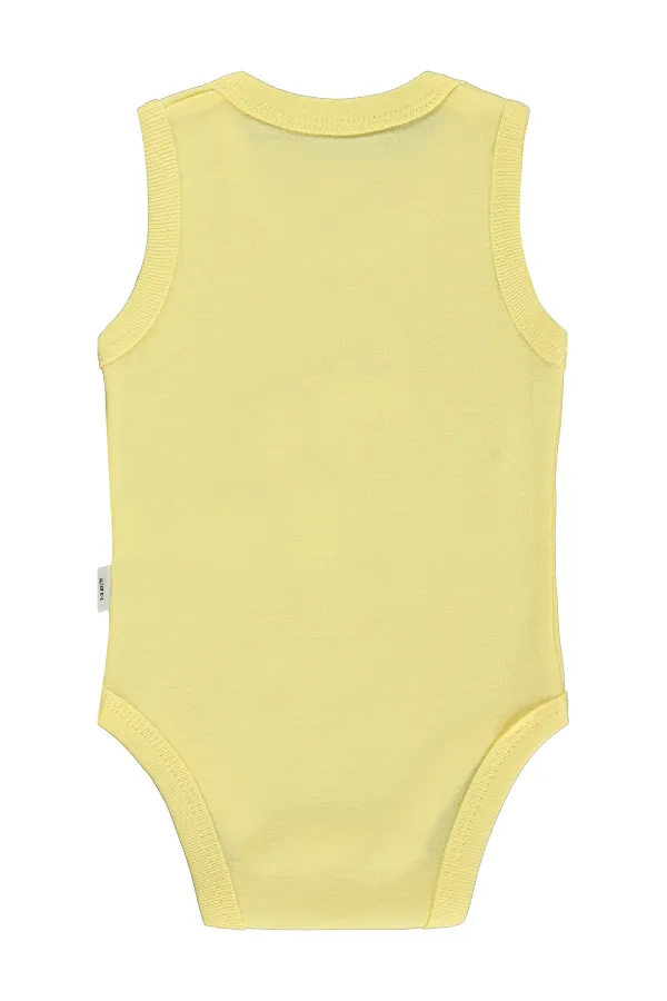 Body bébé à boutons-pression 0-24 mois jaune clair - Emballage