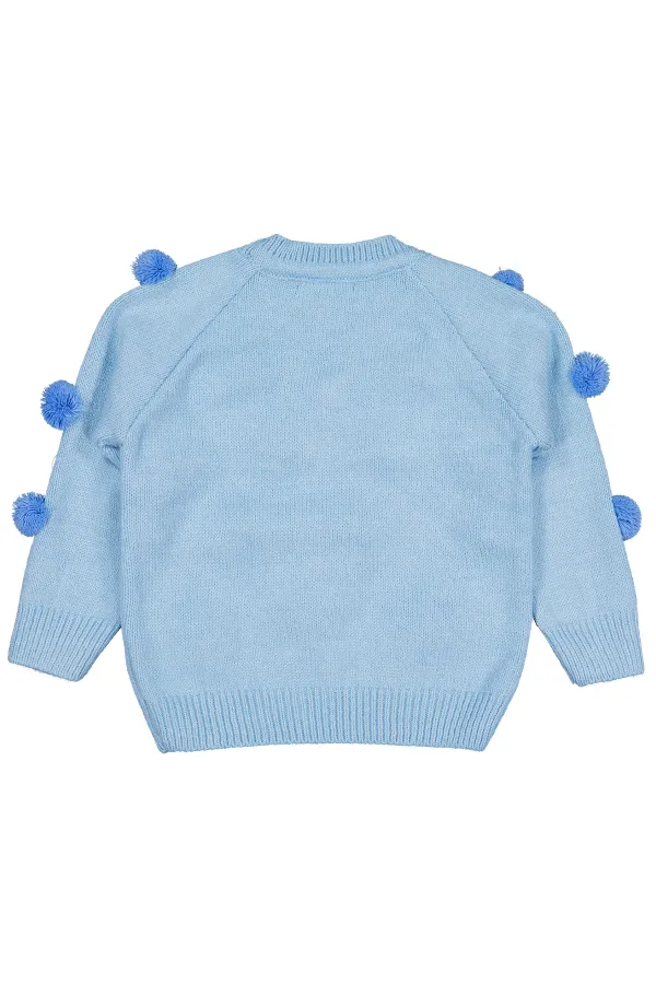 Pull bleu pour fille de 2 à 5 ans - Emballage