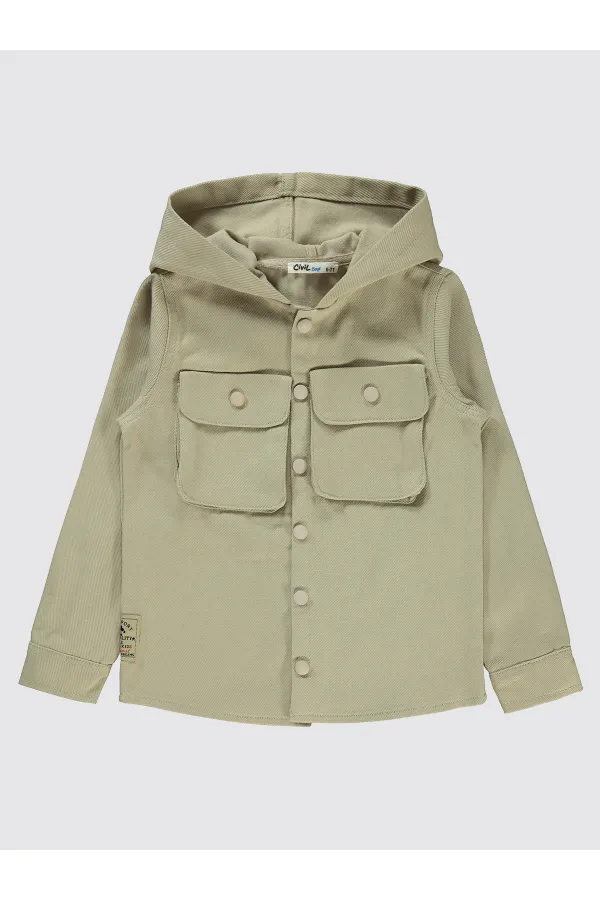 Chemise garçon 10-13 ans couleur pierre - Emballage