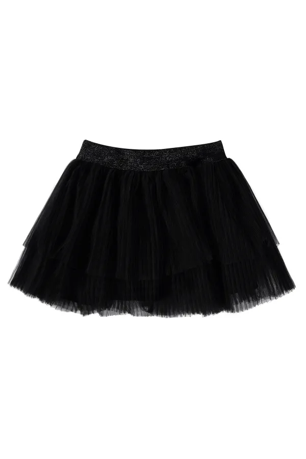 Kız Çocuk Etek 6-9 Yaş Siyah - Paket