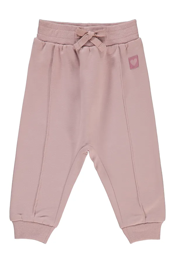 Pantalon de survêtement bébé 0-24 mois Rose poudré doux - Lot