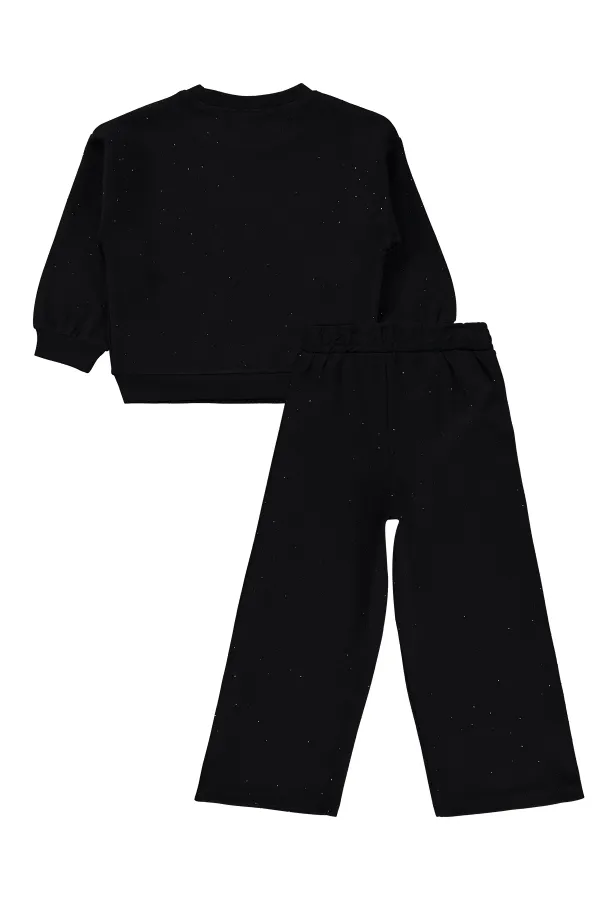 Ensemble de survêtement pour filles, 2-5 ans, noir - Lot