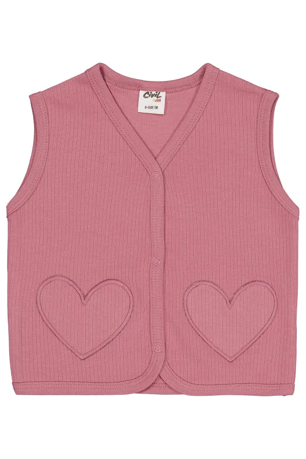 Baby Vest 0-24 Months Dusty Rose - Package