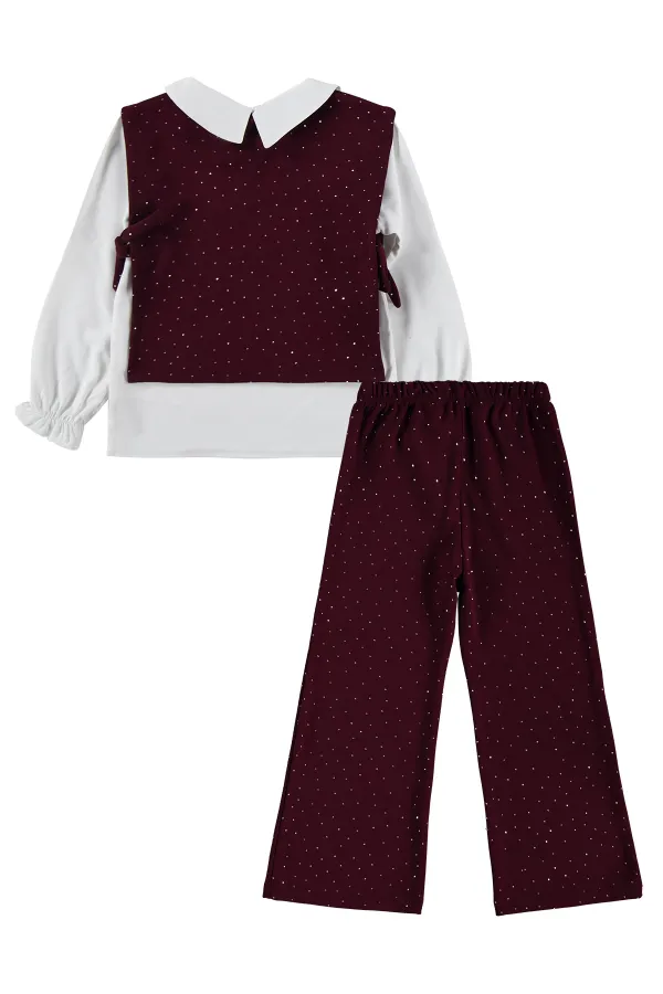 Girls' Team Set, Ages 10-13, Burgundy - Package