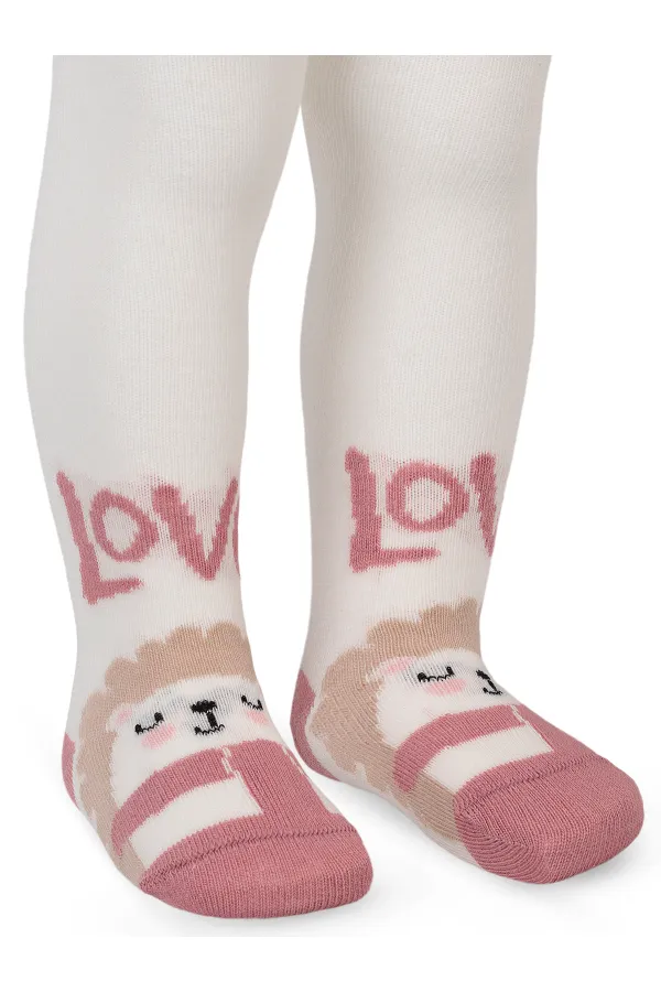 Bebek Külotlu Çorap 0-24 Ay Ekru - Paket