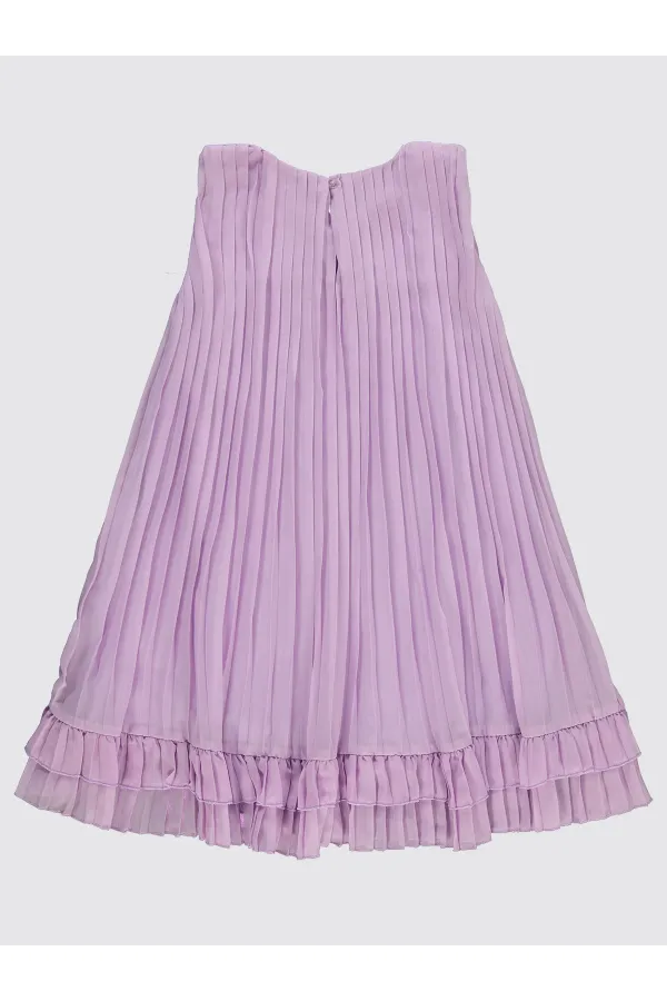 Ensemble gilet et robe pour fille de 10 à 13 ans, couleur lavande douce - Pack