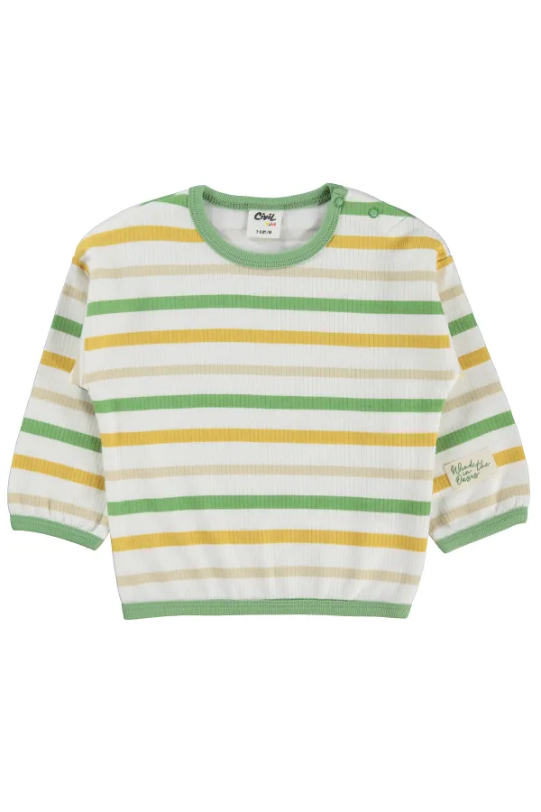 Bebek Sweatshirt 0-24 Ay Ekru - Paket