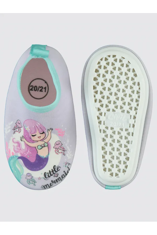 Kız Çocuk Deniz Ayakkabısı 21-25 Numara Lila - Paket