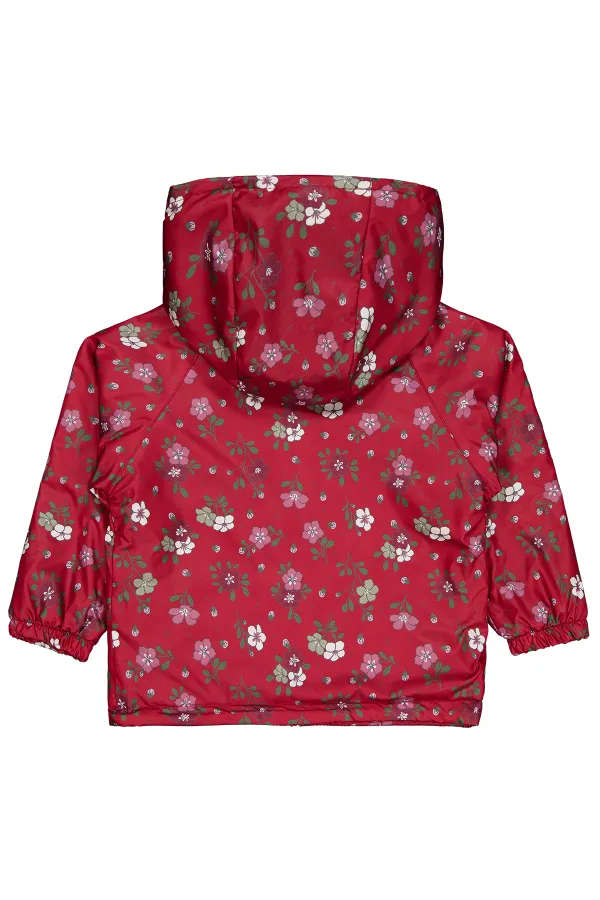 Kız Çocuk Yağmurluk 2-5 Yaş Bordo - Paket