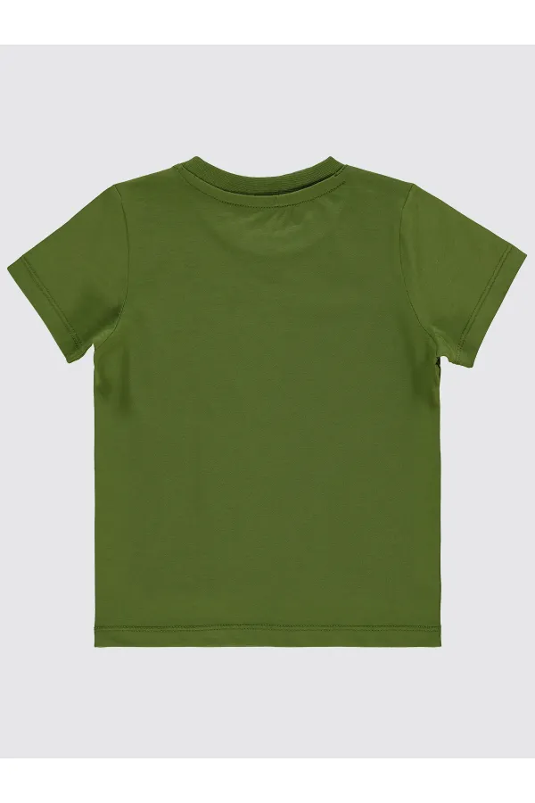 Lot de T-shirts kaki pour garçons de 2 à 5 ans