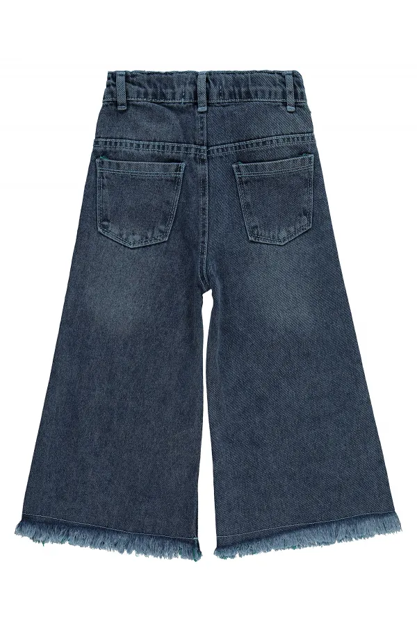 Kız Çocuk Pantolon 6-9 Yaş Buz Mavi - Paket