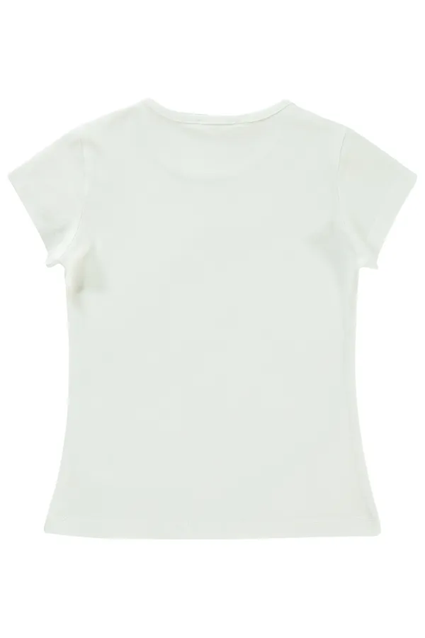 Girls' T-Shirt Km 2-5 Years Ecru - Package