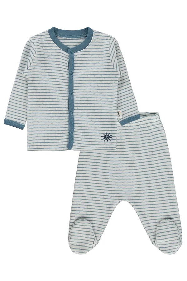 Bebek Pijama Takımı 0-24 Ay Ekru - Paket