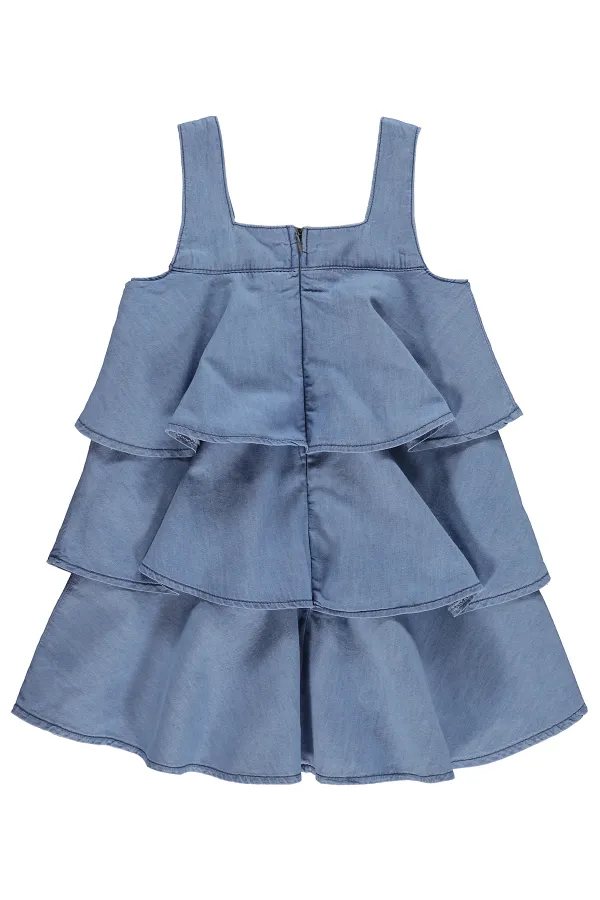 Kız Çocuk Jile ve Elbise 2-5 Yaş Mavi - Paket