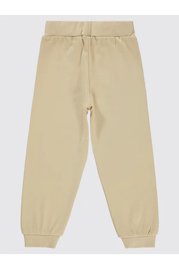 Kız Çocuk Eşofman Altı 2-5 Yaş Yulaf Sütü - Paket