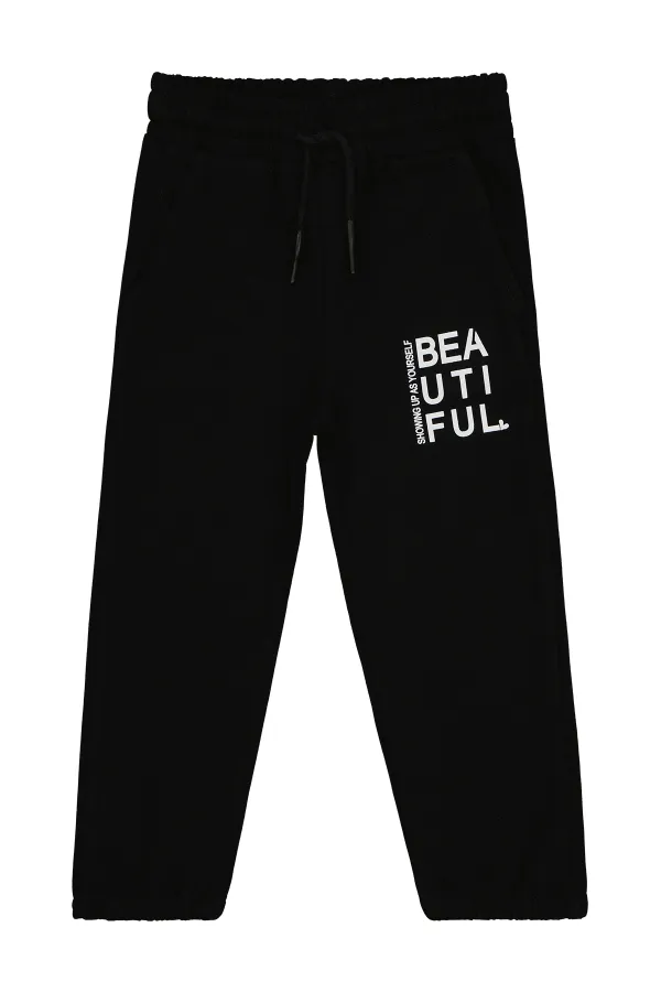 Girls Tracksuit Bottoms 2-5 Years Old Black - Pack Girls Tracksuit Bottoms 2-5 Years Old Black - Pack