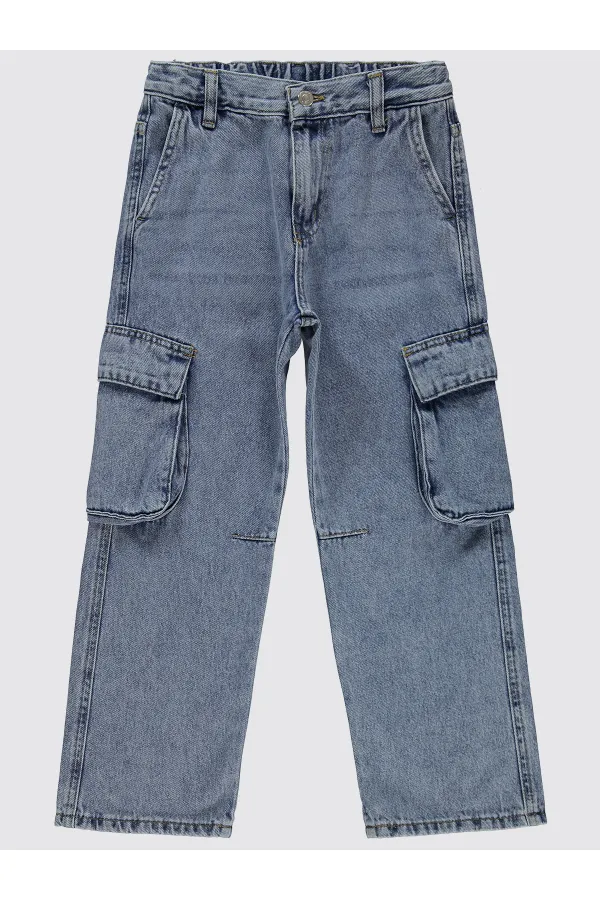 Erkek Çocuk Pantolon 10-13 Yaş Açık Mavi - Paket