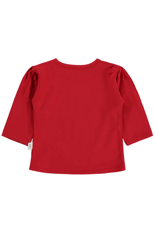 Bebek Sweatshirt 0-24 Ay Kırmızı - Paket