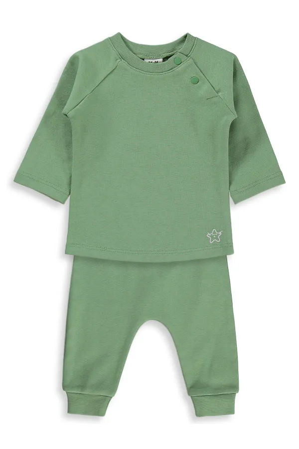 Bebek Takım 0-24 Ay Soft Haki - Paket