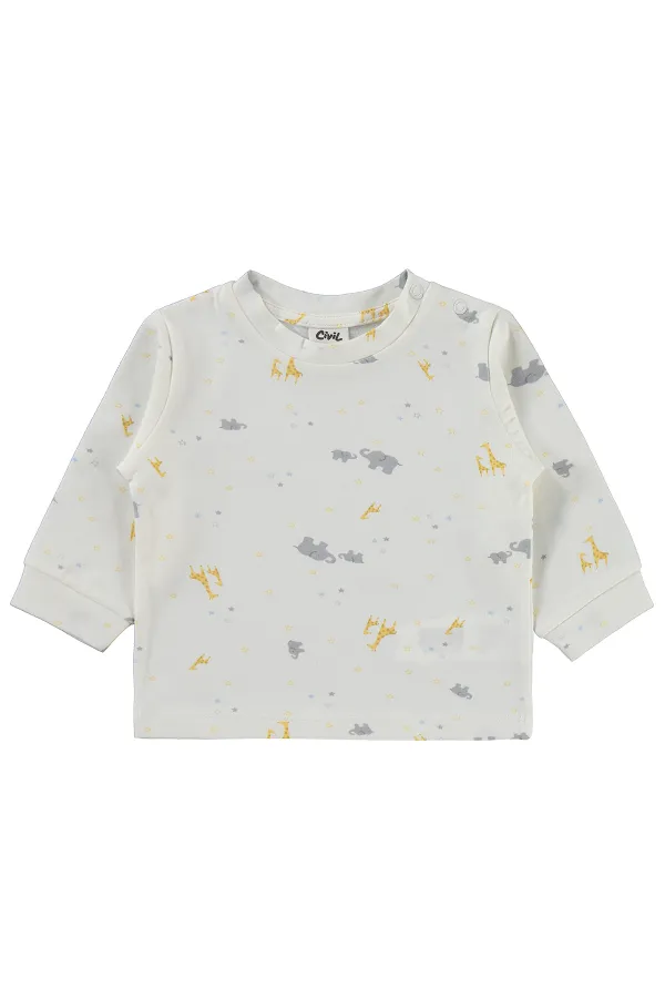 Ensemble pyjama bébé 0-24 mois, blanc cassé - Emballage