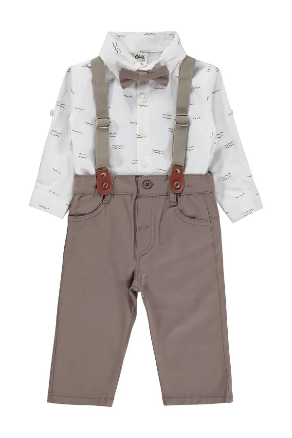 Bebek Takım 0-24 Ay Acı Kahve - Paket