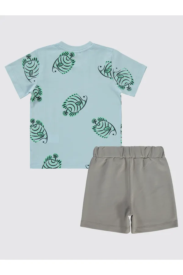 Erkek Çocuk Takım 2-5 Yaş Mavi - Paket