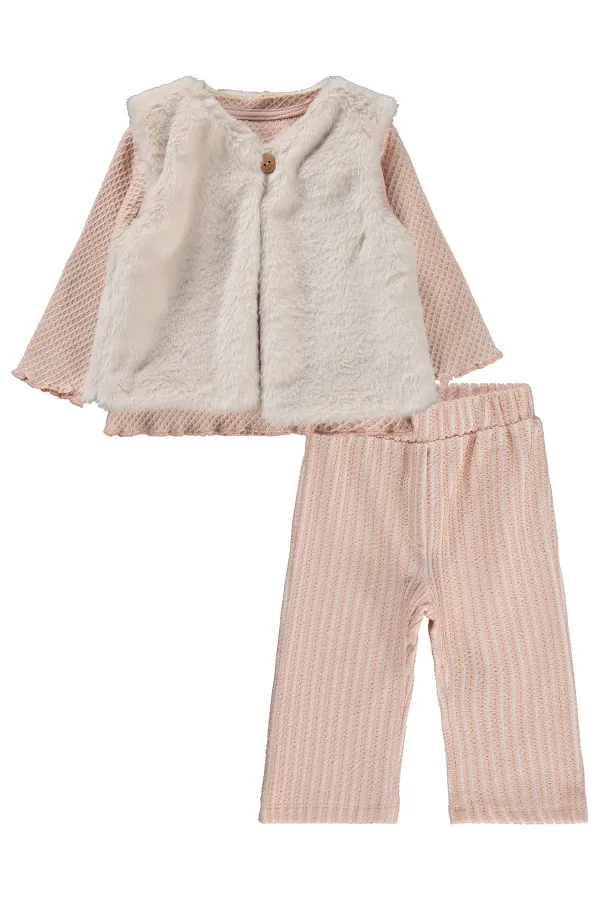Bebek Takım 0-24 Ay Pudra - Paket