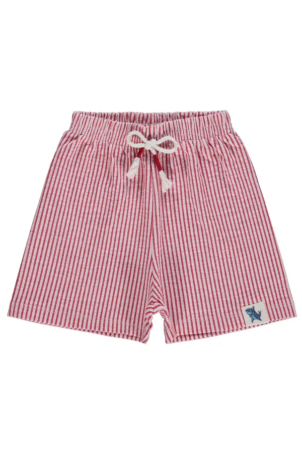 Short garçon, 2-5 ans, rouge - Lot
