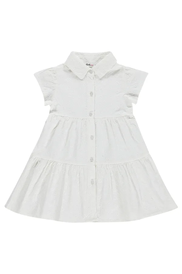 Ensemble combinaison et robe pour fille, 2-5 ans, blanc cassé - Emballage