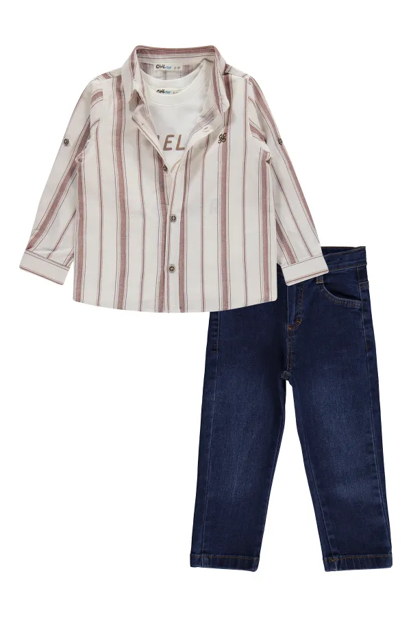 Ensemble d'équipe pour garçons de 2 à 5 ans - Café - Sachet