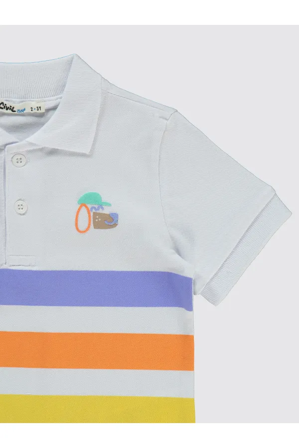 Lot de T-shirts blancs pour garçon de 2 à 5 ans
