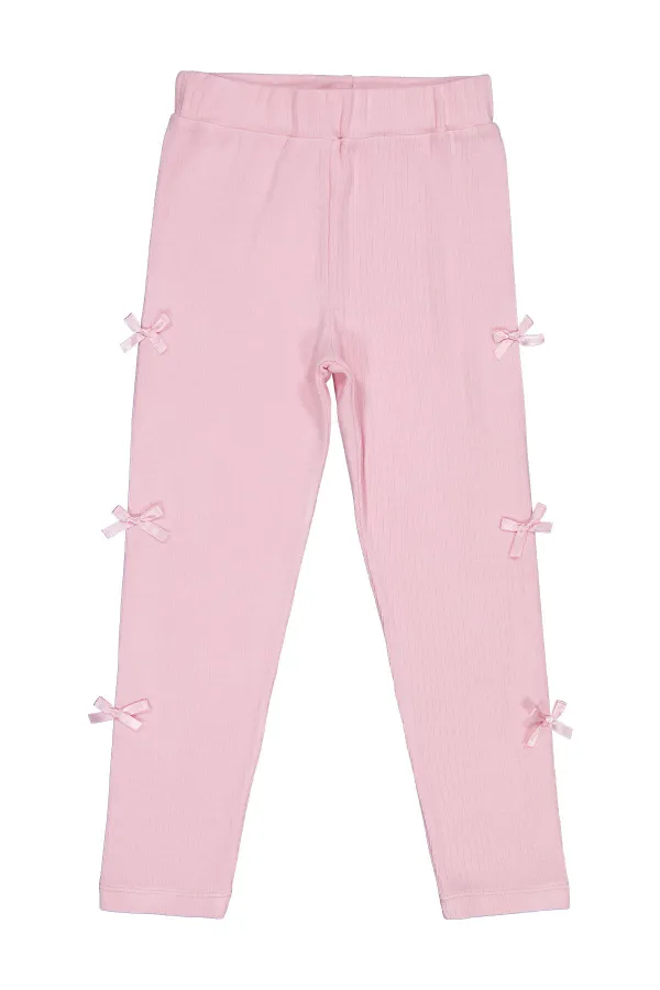 Collants pour filles de 6 à 9 ans, couleur poudre - Emballage