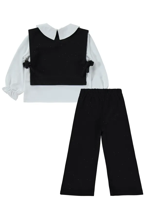 Ensemble d'équipe pour filles de 2 à 5 ans, noir - Emballage