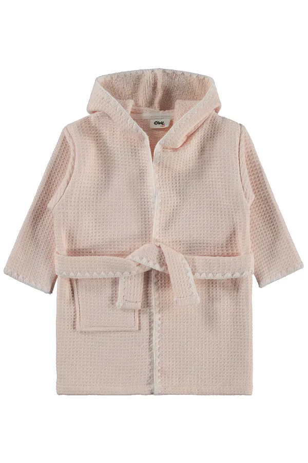 Bebek Bornoz 0-24 Ay Pudra - Paket