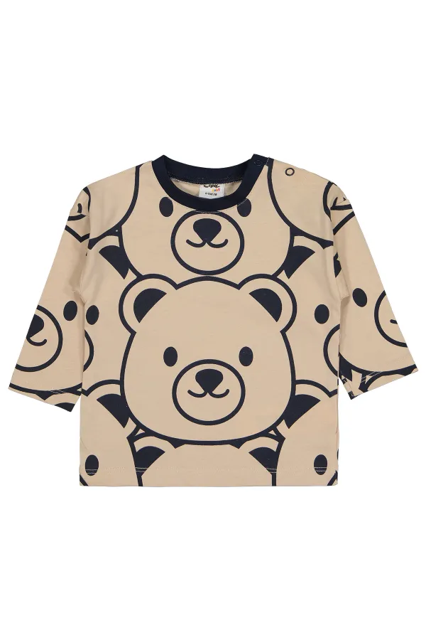 Bebek Sweatshirt 0-24 Ay Soft Lacivert - Paket