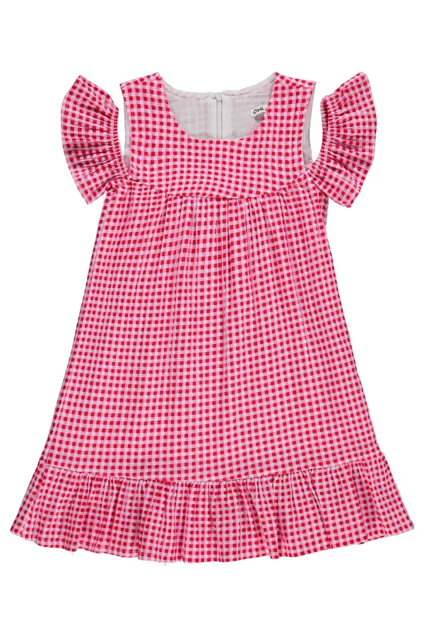 Girls' Jumpsuit and Dress, Ages 6-9, Red - Package