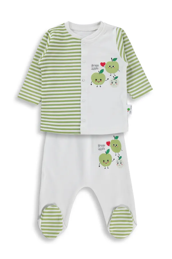 Bebek Pijama Takımı 0-24 Ay Ekru - Paket