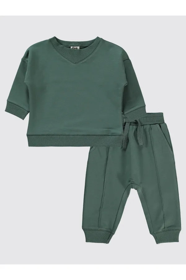 Ensemble bébé 0-24 mois kaki - Emballage