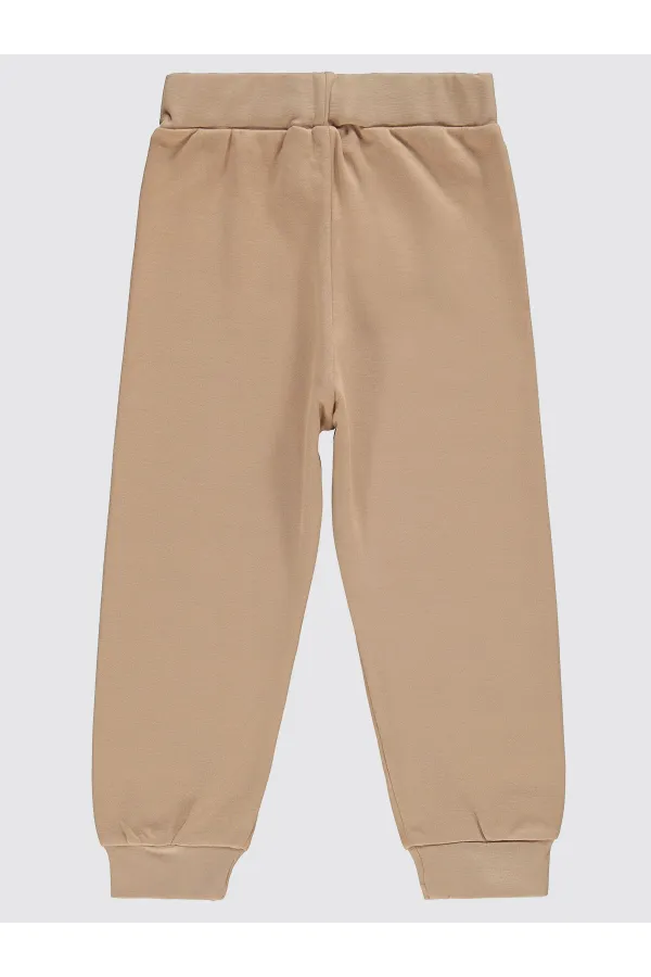 Bas de survêtement garçon 2-5 ans, couleur vison - Emballage