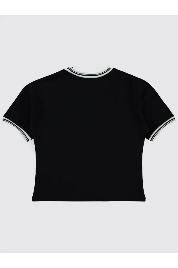 Lot de T-shirts noirs pour filles de 6 à 9 ans