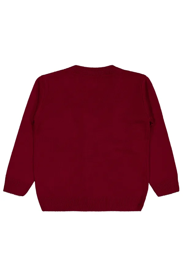 Erkek Çocuk Hırka 2-5 Yaş Bordo - Paket