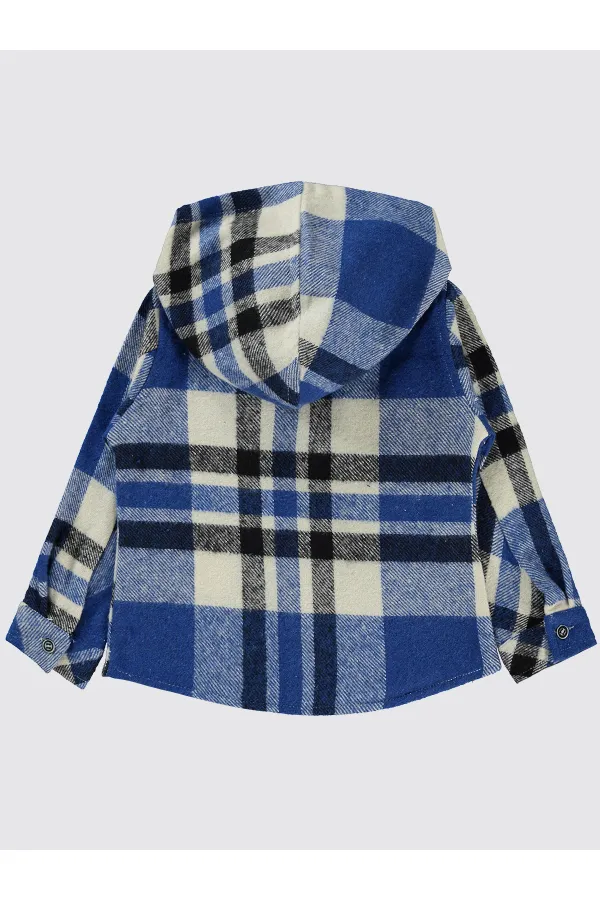 Erkek Çocuk Gömlek 2-5 Yaş Saks - Paket