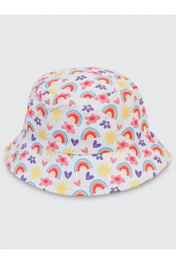 Kız Çocuk Şapka Bere 2-5 Yaş Beyaz - Paket