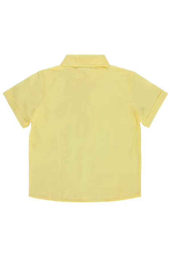 Chemise garçon, 10-13 ans, jaune clair - Emballage