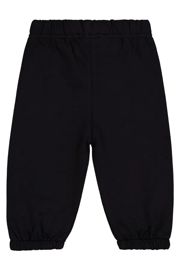 Baby Tracksuit Bottoms 0-24 Months Black - Pack
