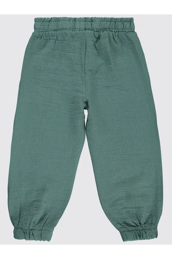 Pantalon pour fille de 2 à 5 ans, vert d'eau - Lot