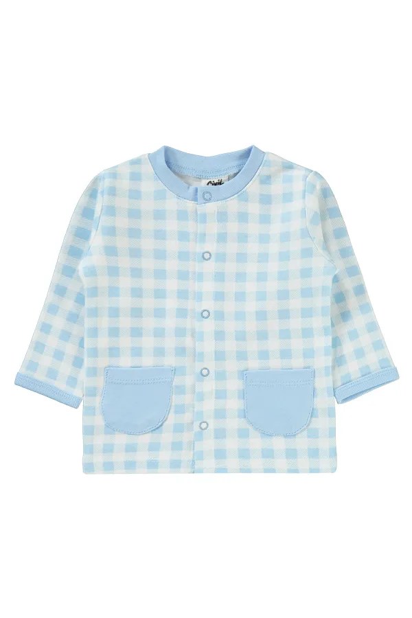 Ensemble pyjama bébé 0-24 mois bleu clair - Emballage
