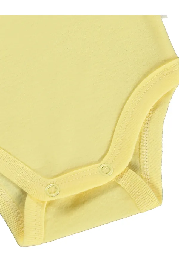 Body bébé à boutons-pression 0-24 mois jaune clair - Emballage