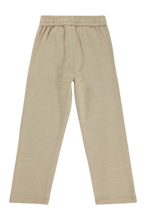 Pantalon garçon, 6-9 ans, couleur vison - Lot